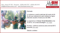 invitación de evento formato digital