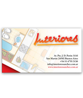 tarjeta personal para casa de decoración