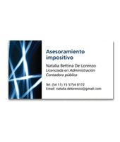 Diseño de tarjetas personal para contador
